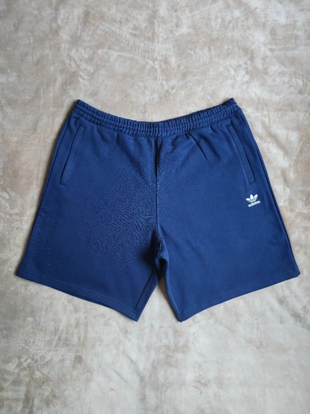 NWT adidas Originals Trefoil Essentials Fleece Shorts Night Indigo Navy Men's 2X